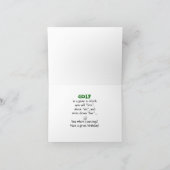 ゴルファーの誕生日カード カード (内部)