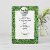 ゴルファーの誕生日パーティーへの招待 招待状 (スタンド正面)