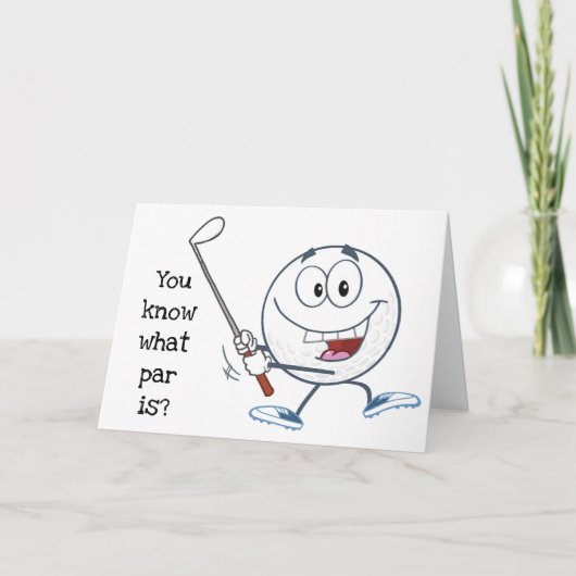 *ゴルファーの誕生日*だけが理解できる! カード (正面)