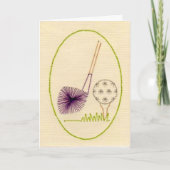 ゴルファーの誕生日 カード (正面)