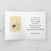 ゴルファーの誕生日 カード (内部)