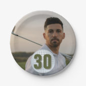 ゴルファーの誕生日 ペーパープレート (正面)