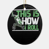 ゴルファーの転がためのゴルフカートの方法は セラミックオーナメント (左)