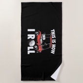 ゴルファーの転が方だ ビーチタオル (正面)