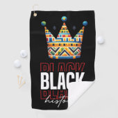 ゴルファーの黒月の歴史 ゴルフタオル (インサイチュ)