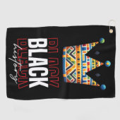 ゴルファーの黒月の歴史 ゴルフタオル (横)