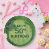 ゴルファーの50歳誕生日 ペーパープレート (パーティー)