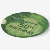 ゴルファーの50歳誕生日 ペーパープレート (アングル)