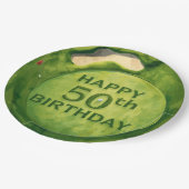 ゴルファーの50歳誕生日 ペーパープレート (アングル)