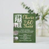 ゴルファーの60歳誕生日パーティー ポストカード (スタンド正面)