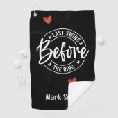 ゴルファーはリングバチュラーパーティの前に最後のスイング ゴルフタオル (インサイチュ)