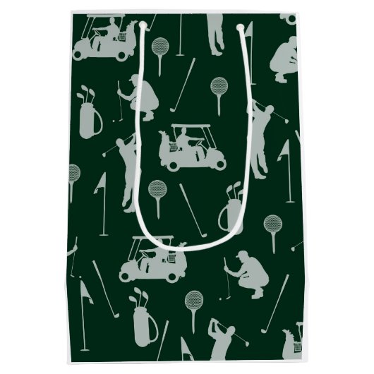 ゴルファーはリングバチュラーパーティの前に最後のスイング ミディアムペーパーバッグ (裏面)