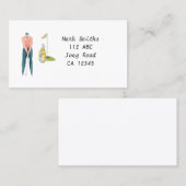 ゴルファーは名刺をゴルフしている 名刺 (正面/裏面)