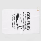 ゴルファーは必ず余分なペアを持って来る ゴルフタオル (横)