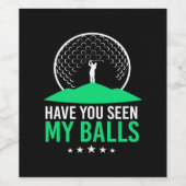 ゴルファーは私のボールを見た ワインラベル (シングルラベル)