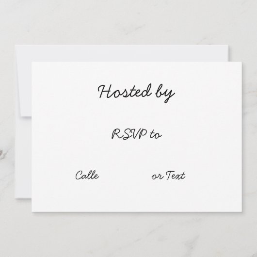 ゴルファーへのゴルフのブライダルシャワー招待パーティー 招待状 (裏面)