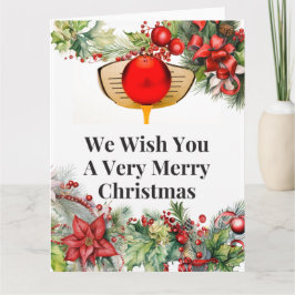 ゴルファーへのゴルフのメリークリスマスオーナメント カード