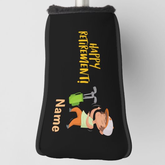 ゴルファーへのゴルフの幸せな引退ゴルフヘッドカバー ゴルフヘッドカバー (回転90)