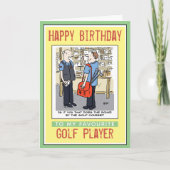 ゴルファーへのハッピーバースデー カード (正面)