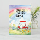 ゴルファーへの愛と支援に感謝 サンキューカード (スタンド正面)