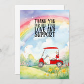 ゴルファーへの愛と支援に感謝 サンキューカード (正面/裏面)