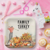 ゴルファーへの感謝祭パーティー ペーパープレート (パーティー)