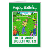 ゴルファーへの誕生日おめでとう ユーモア (正面)
