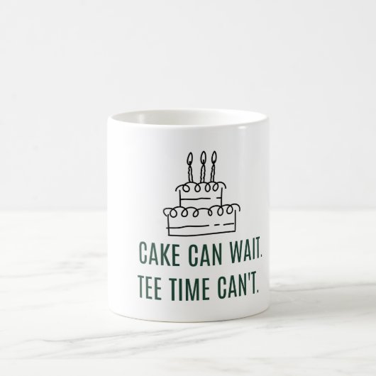 ゴルファーへの誕生日ケーキ コーヒーマグカップ (中央)