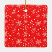 ゴルファーへの贈り物へのゴルフメリークリスマスカード セラミックオーナメント (裏面)