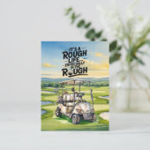 ゴルファーへの面白い名言カード ポストカード (スタンド正面)