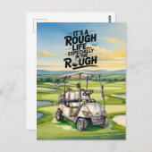 ゴルファーへの面白い名言カード ポストカード (正面/裏面)