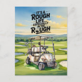 ゴルファーへの面白い名言カード ポストカード (正面)
