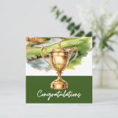 ゴルファーをテーマにしたゴルフおめでとう (スタンド正面)