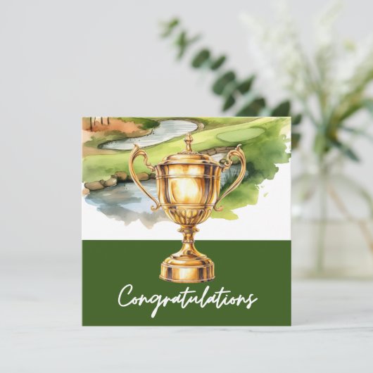 ゴルファーをテーマにしたゴルフおめでとう (スタンド正面)