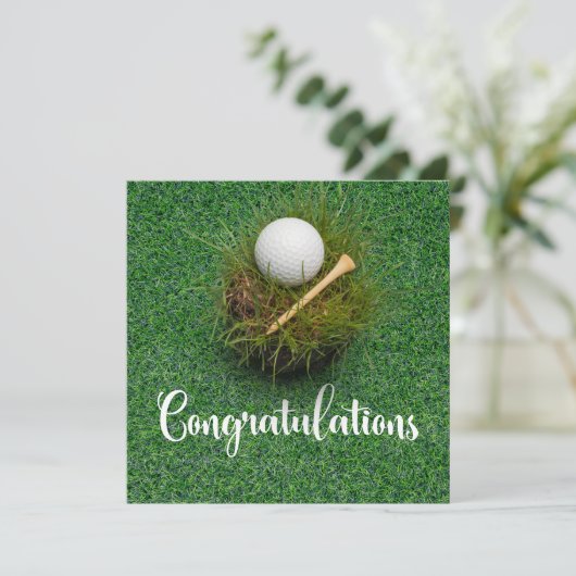 ゴルファーをテーマにしたゴルフおめでとう (スタンド正面)