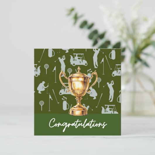 ゴルファーをテーマにしたゴルフおめでとう (スタンド正面)