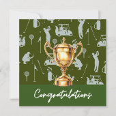 ゴルファーをテーマにしたゴルフおめでとう (正面)