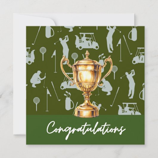 ゴルファーをテーマにしたゴルフおめでとう (正面)