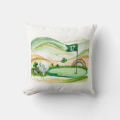 ゴルファーをテーマにしたゴルフセントパトリックのデイゴルフ クッション (正面)