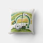 ゴルファーをテーマにしたゴルフセントパトリックのデイゴルフ クッション (正面)