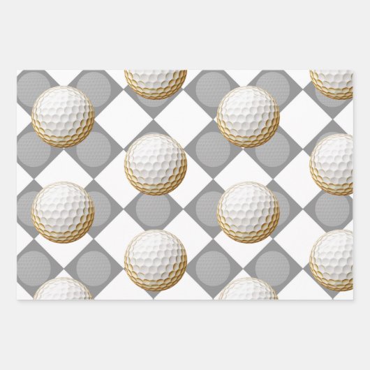 ゴルファーをテーマにしたゴルフ ラッピングペーパーシート (正面3)