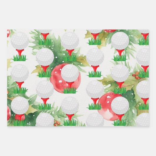 ゴルファーをテーマにしたゴルフ ラッピングペーパーシート (正面2)