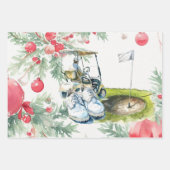 ゴルファーをテーマにしたゴルフ ラッピングペーパーシート (正面)