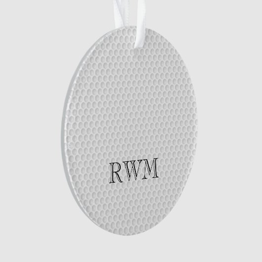 ゴルファーイニシャルゴルフ記念オーナメントボール オーナメント (正面)