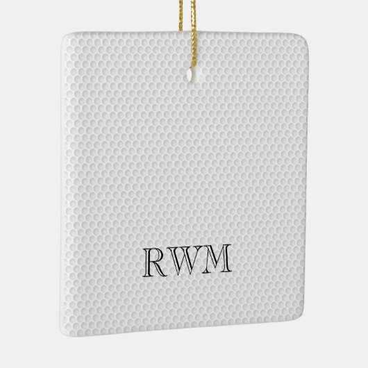 ゴルファーイニシャルPHOTOゴルフボール記念キープサケ セラミックオーナメント (右)