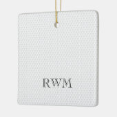 ゴルファーイニシャルPHOTOゴルフボール記念キープサケ セラミックオーナメント (左)