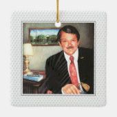 ゴルファーイニシャルPHOTOゴルフボール記念キープサケ セラミックオーナメント (裏面)