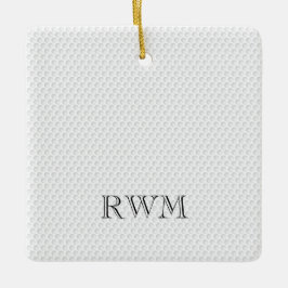 ゴルファーイニシャルPHOTOゴルフボール記念キープサケ セラミックオーナメント