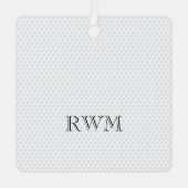 ゴルファーイニシャルPHOTOゴルフメモリアル記念 メタルオーナメント (正面)