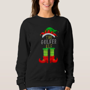 ゴルファーエルフ クリスマス ゴルフ ファミリー おそろい Xmas スウェットシャツ